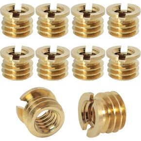 10PCS Adaptor Screws for Tripods 1/4 to 3/8 Brass for Heads Ball Heads Monopod Adaptor Light Stand Conversion Screws Nut Caps for Photo Equipment
