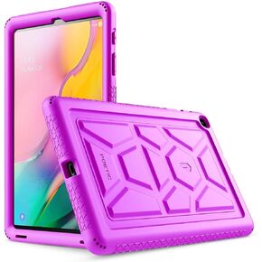 حافظة شديدة التحمل من جلد السلحفاة الشعرية مصممة لجهاز Galaxy Tab A 10.1 2019، موديل SM-T510/T515، حافظة متينة مقاومة للصدمات وحماية من السقوط وغطاء من السيليكون صديق للأطفال، أخضر in Kuwait