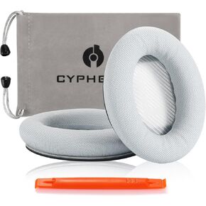 Replacement Ear Pads Cushions, Ear Covers for Bose QuietComfort 45 QC45 QC35 QC35 ii QC25 Over-Ear Headphones (White)