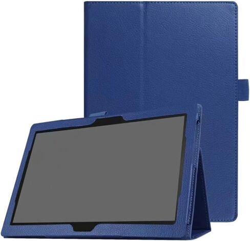for Lenovo Tab 4 10 / Tab 4 10 Plus 10.1" Leather Case, Ultra Slim Folio Stand Cover for Lenovo Tab 4 10.1 TB-X304F/N/L TB-X504F/N / Tab4 10 Plus TB-X704F/N/L 10.1" (Dark Blue) in Saudi Arabia