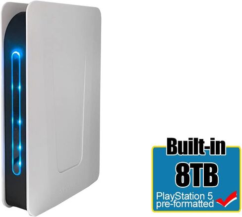 Avoluxion PRO-T5 Series 3TB USB 3.0 External Gaming Hard Drive for PS5 Game Console (White) - 2 Year Warranty in Kuwait