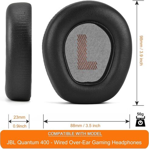 وسائد الأذن Q400 - وسائد غطاء وسائد الأذن البديلة المتوافقة مع سماعات JBL Quantum 400، Q400 السلكية فوق الأذن للألعاب، رغوة عالية الكثافة لإلغاء الضوضاء in Kuwait