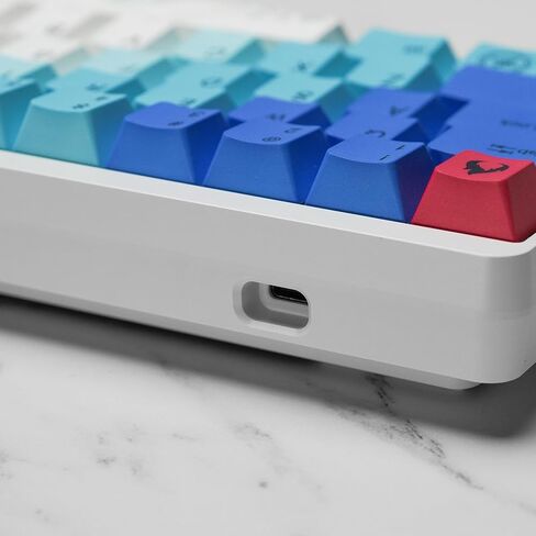 VARMILO Muse65 مفاتيح مغناطيسية سلكية للوحة المفاتيح، لوحة مفاتيح للألعاب، حافظة معدنية كاملة CNC وظهر زجاجي مرآة للأشعة فوق البنفسجية لمشغل FPS (Ar Iel، تخطيط ANSI مع مفتاح اليشم المغناطيسي) in Kuwait