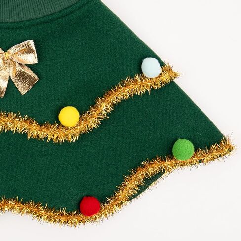 cyeollo Large Dog Christmas Costume Cute Christmas Tree Outfit Pet Dog Clothes Xmas Costumes for Big Size Dogs, Green XL in Saudi Arabia
