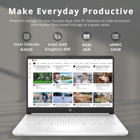 HP Laptop for Students and Business, 17.3" HD+ Touchscreen, Intel Pentium Silver N5030, 16GB RAM, 512GB SSD, Intel UHD Graphics 605, Wi-Fi, Windows 11 S, with Microsoft Office Lifetime License in Saudi Arabia