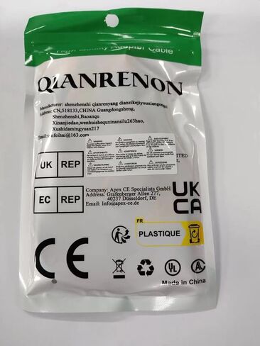 QIANRENON USB2.0 Quick Connect Solderless Adapter Short Cable USB2.0 Male to 5Pin Crimp Terminal Connector USB2.0 Spring Terminal Breakout Board Plug, 480Mbps 5V2A, for DIY/Repair USB, 30cm/11.8in in Saudi Arabia
