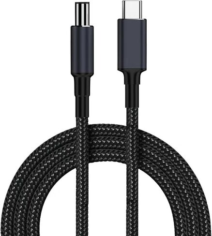 سلك طاقة USB C إلى DC 20 فولت لـ Starlink mini، مدخل USB C بطول 6 أقدام إلى DC 5.5 مم × 2.1 مم (5521) كابل طاقة الإخراج، سلك USB C إلى مقبس برميل يعمل مع بنك طاقة PD 100 وات وشاحن PD لـ Starlink Mini in Saudi Arabia