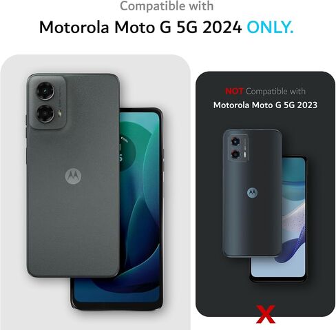 TUDIA MERGE [Military Grade] Designed for Motorola Moto G 5G (2024) Case - [DROP TESTED] Dual Layer Shockproof Slim Tough Heavy Duty Protective Phone Cases Cover - Hunter Green in Saudi Arabia
