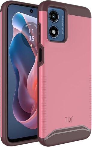 TUDIA MERGE [Military Grade] Designed for Motorola Moto G 5G (2024) Case - [DROP TESTED] Dual Layer Shockproof Slim Tough Heavy Duty Protective Phone Cases Cover - Hunter Green in Saudi Arabia
