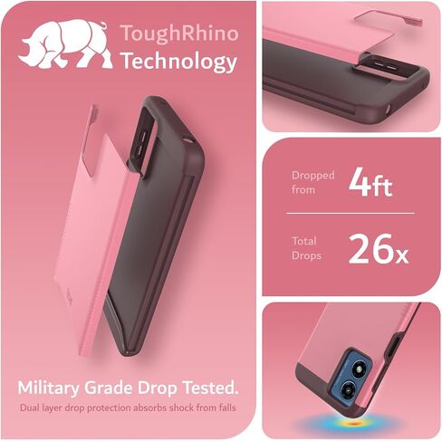 TUDIA MERGE [Military Grade] Designed for Motorola Moto G 5G (2024) Case - [DROP TESTED] Dual Layer Shockproof Slim Tough Heavy Duty Protective Phone Cases Cover - Hunter Green in Saudi Arabia