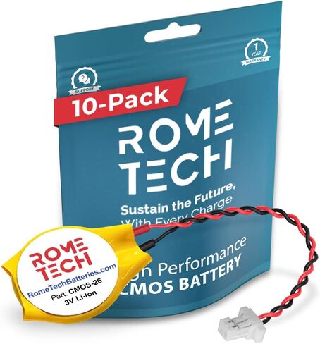 Rome Tech CMOS Battery for Lenovo ThinkPad L390 - Laptop Backup BIOS RTC 3V CR2016 Battery with 2 Pin 2 Wire Cable in Saudi Arabia