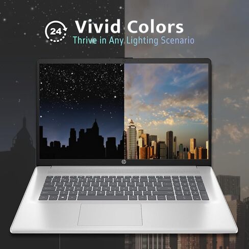 HP 17.3" Anti-Glare FHD Business Laptop, Intel Core i5-1335U, 32GB RAM, 1TB SSD, Backlit Keyboard, Numpad, Webcam, Fast Charge, Intel Iris Xe Graphics, HDMI, Silver, Win 11 Pro, 32GB USB Card in Saudi Arabia