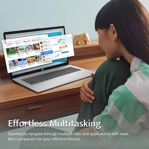 HP 17.3" Anti-Glare FHD Business Laptop, Intel Core i5-1335U, 32GB RAM, 1TB SSD, Backlit Keyboard, Numpad, Webcam, Fast Charge, Intel Iris Xe Graphics, HDMI, Silver, Win 11 Pro, 32GB USB Card in Saudi Arabia