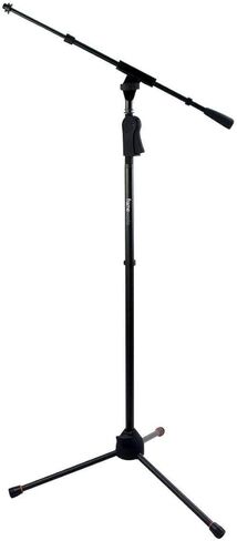 Gator Frameworks Tripod Mic Stand with Soft Grip Twist Clutch, Boom Arm, and Both 3/8" and 5/8" Adapters; Min/Max Height - 6"/99" (GFW-MIC-2020),Black in Saudi Arabia