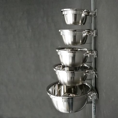 Stainless Steel Hanging Pet Bowl for Medium Large Dogs, Dog Cage Hanging Water Food Bowl, Non-Slip Removable Pet Dish Bowl with 2 Bolt Holders in Saudi Arabia