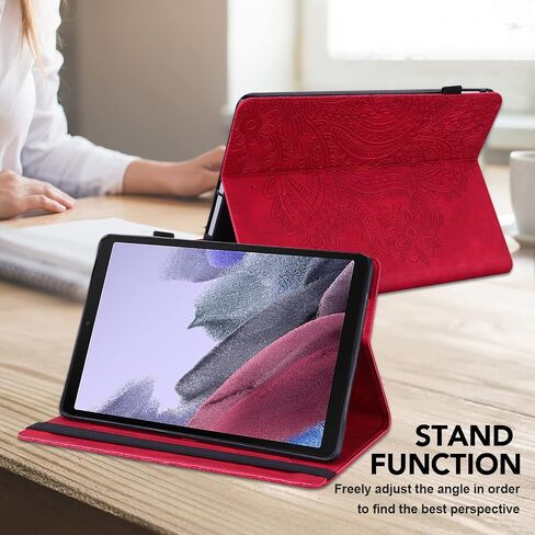for iPad 10th Generation Case 2022, iPad 2022 10.9" Case, Embossed Flowers PU Leather Retro Shockproof Slim Case with Pencil Holder Elastic Strap Cover for iPad 10th Gen 10.9 Inch - Purple in Saudi Arabia