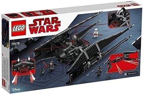 LEGO Star Wars Episode VIII Kylo Ren's Tie Fighter 75179 Building Kit, TIE Silencer Model and Popular Gift for Kids (630 Pieces) in Saudi Arabia