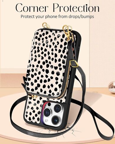 Shorogyt لهاتف iPhone 13 Pro Max Case Wallet Crossbody، RFID Blocking Card Slots Designer Book الفراشة الجلدية حقيبة يد محفظة حافظات الهاتف مع حبل لهاتف iPhone 13 Promax in Kuwait