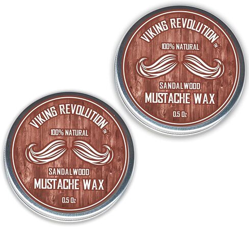 Mustache Wax 4 Variety Pack - Beard & Moustache Wax for Men - Strong Hold Helps Train Tame & Style- Sandalwood, Clary Sage, Cedar Pine, Bay Rum Styles in Saudi Arabia