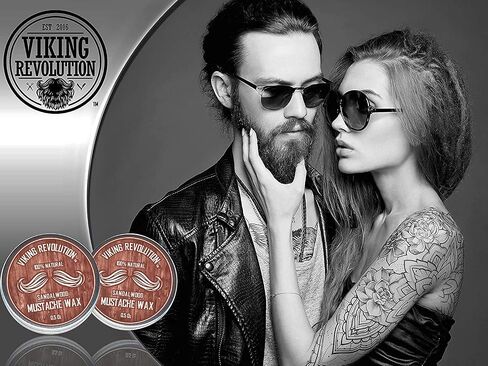 Mustache Wax 4 Variety Pack - Beard & Moustache Wax for Men - Strong Hold Helps Train Tame & Style- Sandalwood, Clary Sage, Cedar Pine, Bay Rum Styles in Saudi Arabia