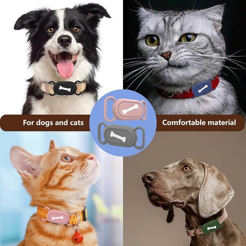 Galaxy SmartTag2 Dog Collar Holder(1 Pack) for Samsung SmartTag2 Dog Collar Anti-Lost Silicone Galaxy SmartTag2 Tracker Holder Case Compatible with Cat/Dog Collars (Pink) in Saudi Arabia