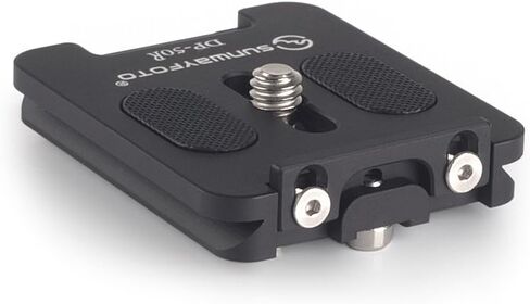 SUNWAYFOTO DP-50R لوحة QR مقاس 50 مم مع شفة قابلة للسحب، متوافقة مع الكاميرات، أسود in Kuwait