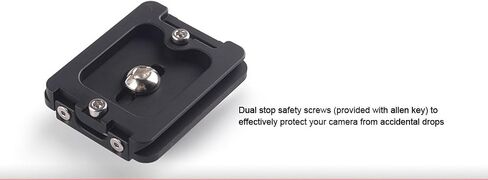 SUNWAYFOTO DP-50R لوحة QR مقاس 50 مم مع شفة قابلة للسحب، متوافقة مع الكاميرات، أسود in Kuwait