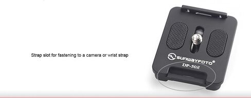 SUNWAYFOTO DP-50R لوحة QR مقاس 50 مم مع شفة قابلة للسحب، متوافقة مع الكاميرات، أسود in Kuwait