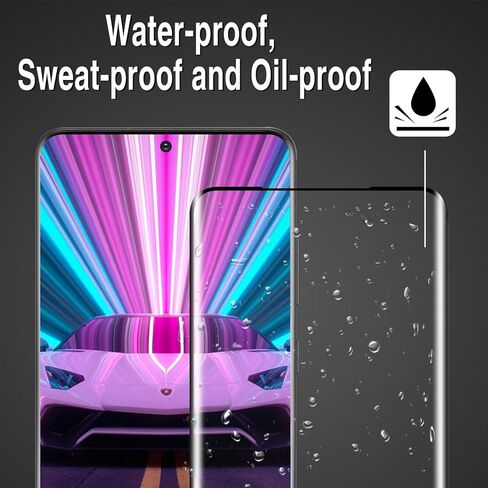 (عبوتان) واقي شاشة لهاتف سامسونج جالاكسي S20 بلس من الزجاج المقسى، تغطية شاشة كاملة منحنية ثلاثية الأبعاد، مقاوم للخدش، عالي الوضوح in Kuwait