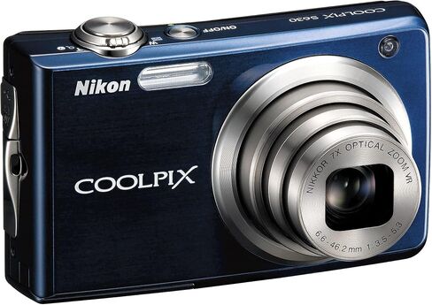 Nikon Coolpix S630 12MP Digital Camera with 7x Optical Vibration Reduction (VR) Zoom and 2.7 inch LCD (Midnight Blue) (Renewed) in Saudi Arabia