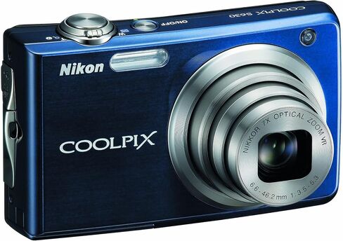 Nikon Coolpix S630 12MP Digital Camera with 7x Optical Vibration Reduction (VR) Zoom and 2.7 inch LCD (Midnight Blue) (Renewed) in Saudi Arabia