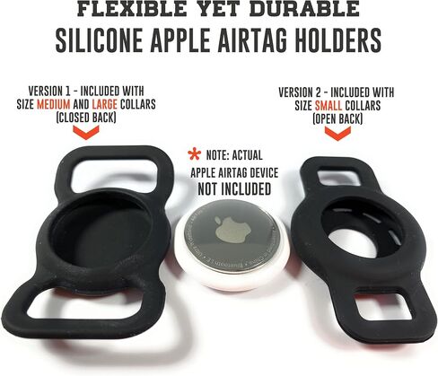 Waterproof Dog Collar with Apple AirTag Holder – Adjustable, Durable, Ideal for Small to Large Dogs in Kuwait