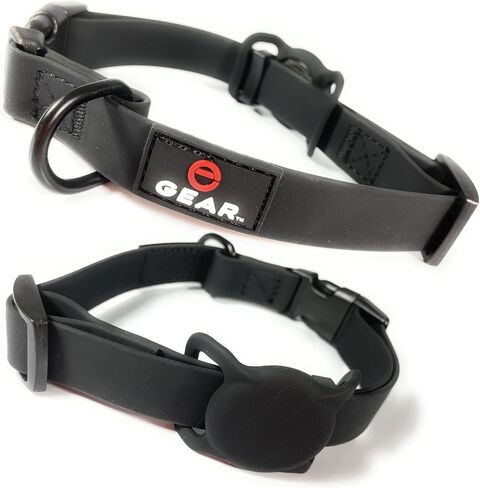 Waterproof Dog Collar with Apple AirTag Holder – Adjustable, Durable, Ideal for Small to Large Dogs in Kuwait