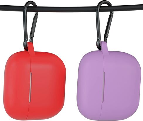 حافظة AirPods 3 مع سلسلة مفاتيح، عبوتين من غطاء الجلد الواقي الكامل وإكسسوارات حزام اليد من السيليكون للنساء والرجال والفتيات مع Apple 2021 أحدث AirPods الجيل الثالث (أزرق داكن وعنابي) in Saudi Arabia