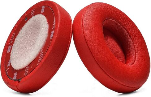 Replacement Earpads Memory Foam Ear Cushion Cover Fit for Beats Solo 2.0 / 3.0 Wireless On Ear Headphones (Red) in Kuwait