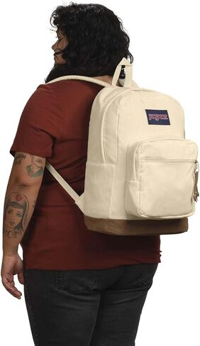 JanSport Right Pack Expressions Backpack - Travel, Work, or Laptop Bag - Black Corduroy in Kuwait