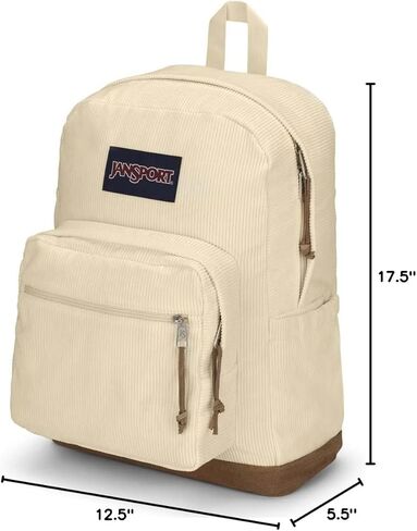 JanSport Right Pack Expressions Backpack - Travel, Work, or Laptop Bag - Black Corduroy in Kuwait