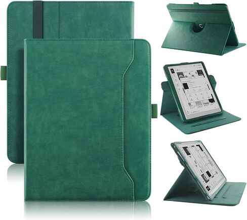حافظة جلدية PU فاخرة لجهاز Onyx Boox Go 10.3 Tablet (إصدار 2024)، غطاء فوليو خفيف الوزن مع خاصية النوم/الاستيقاظ التلقائي (أسود) in Kuwait