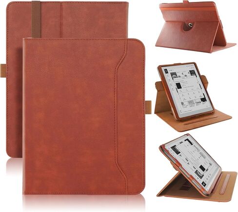 Standing Premium PU Leather Case for Onyx Boox Go 10.3 Tablet (2024 Released), Lightweight Book Folio Cover with Auto Sleep/Wake (Black) in Kuwait