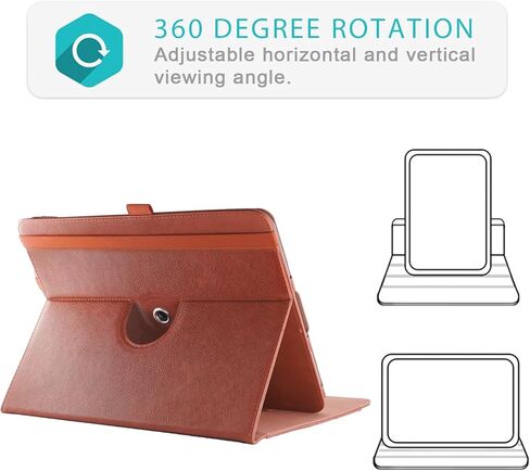 Standing Premium PU Leather Case for Onyx Boox Go 10.3 Tablet (2024 Released), Lightweight Book Folio Cover with Auto Sleep/Wake (Black) in Kuwait