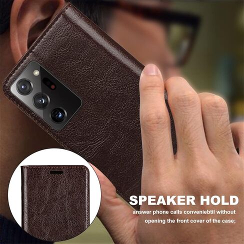 iCoverCase for Samsung Galaxy S23 Ultra Wallet Case with Card Slots Holder, Premium Leather Kickstand Feature Flip Folio Case Cover for Galaxy S23 Ultra (Red) in Saudi Arabia