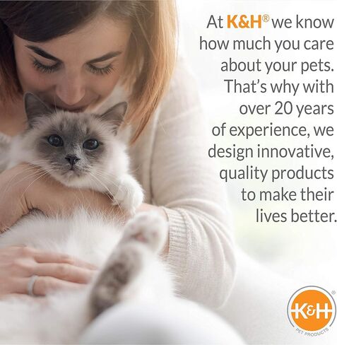 K&H Pet Products Universal Wall Mount Cat Shelf Perch for Indoor Cats, Floating Cat Bed Hammock for Kittens or Adults, Play or Sleep - Perch with Bolster Natural 24 X 14 Inches in Saudi Arabia