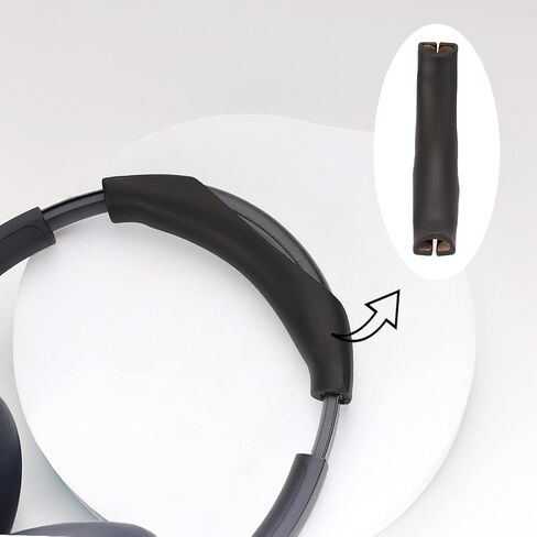 غطاء عصابة رأس Adhiper لهاتف Sony WH-1000XM3/1000XM4، غطاء واقي عصابة رأس من السيليكون قابل للغسل متوافق مع سماعات الرأس Sony WH-1000XM3/1000XM4(WH1000XM3/1000XM4) (أسود) in Saudi Arabia
