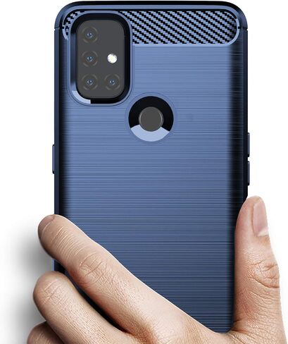 Osophter for Oneplus Nord N10 Case Shock-Absorption Flexible TPU Rubber Protective Cell Phone Cover for Oneplus Nord N10 5G(Black) in Saudi Arabia