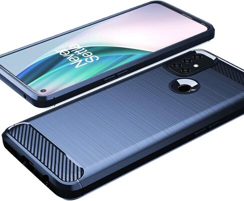 Osophter for Oneplus Nord N10 Case Shock-Absorption Flexible TPU Rubber Protective Cell Phone Cover for Oneplus Nord N10 5G(Black) in Saudi Arabia
