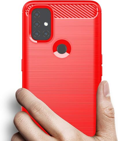 Osophter for Oneplus Nord N10 Case Shock-Absorption Flexible TPU Rubber Protective Cell Phone Cover for Oneplus Nord N10 5G(Black) in Saudi Arabia