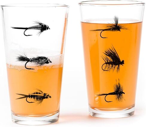 Pint Glasses by Black Lantern – Handmade Craft Beer Glasses and Bar Glassware – Double Exposure Bear Design (Set of Two 16oz. Glasses) in Saudi Arabia