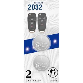 2Pack CR2032 2032 Remote Key Fob Battery Key case Shell Replacement for Ford fits 2013-2022 EcoSport Expedition Escape Explorer F-150 250 350 450 550 Fusion Ranger Transit N5F-A08TAA or A08TDA