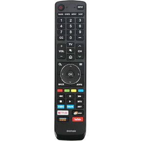 EN3R39H Replacement Remote Control Compatible with Hisense LCD LED Smart 4K TV 43H6080E 43H6E 49H6E 50H6E 55EU6070 55H6E 55H8E 55H9D 65H6E 65H8E 49H6E 60H6E 49H6E1 60H6E1 49H6020E 60H6020E 49H6030E