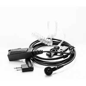2 Pin Earphone Headset,Suiteble for Motorola Walkie Talkies Earpiece with Mic,Covert Acoustic Tube for Security